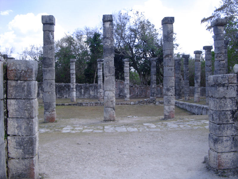 myan temple runis at chichen itza, quintana roo, mexico